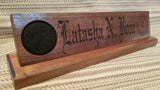 Walnut Military Desk Nameplate ( 15 inch )