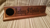 Walnut Military Desk Nameplate ( 15 inch )