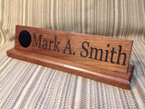 Walnut Military Desk Nameplate ( 15 inch ) - Larry's Woodworkin'