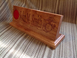 Military Desk Nameplate ( 15 inch ) - Larry's Woodworkin'