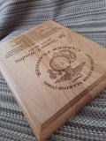 Custom Plaques Marine Corps, Navy, Air Force, Army, Coast Guard Law Enforcement, Fire/Rescue - Larry's Woodworkin'