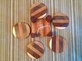 Round Wooden Drink Coasters - Larry's Woodworkin'