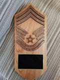 Air Force Rank Plaque - Military Rank Plaque - USAF Rank Plaque - Personalized Rank Plaque