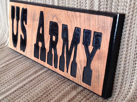US ARMY wooden sign - Larry's Woodworkin'