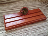 2 Row Sapele Military Challange Coin Display - Larry's Woodworkin'