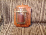 Rustic Jar Candle Holder - Larry's Woodworkin'