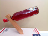 Rustic Floating Wine Bottle Holder / Balancing Wine Bottle Holder - Larry's Woodworkin'