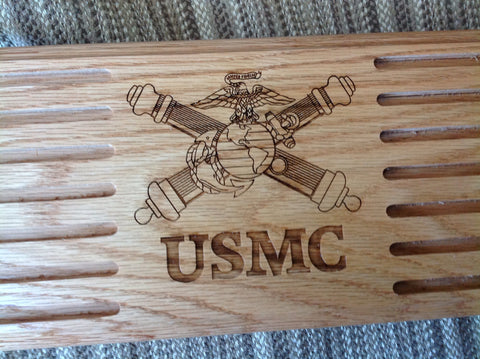 USMC Artillery Challenge Coin Display - Larry's Woodworkin'